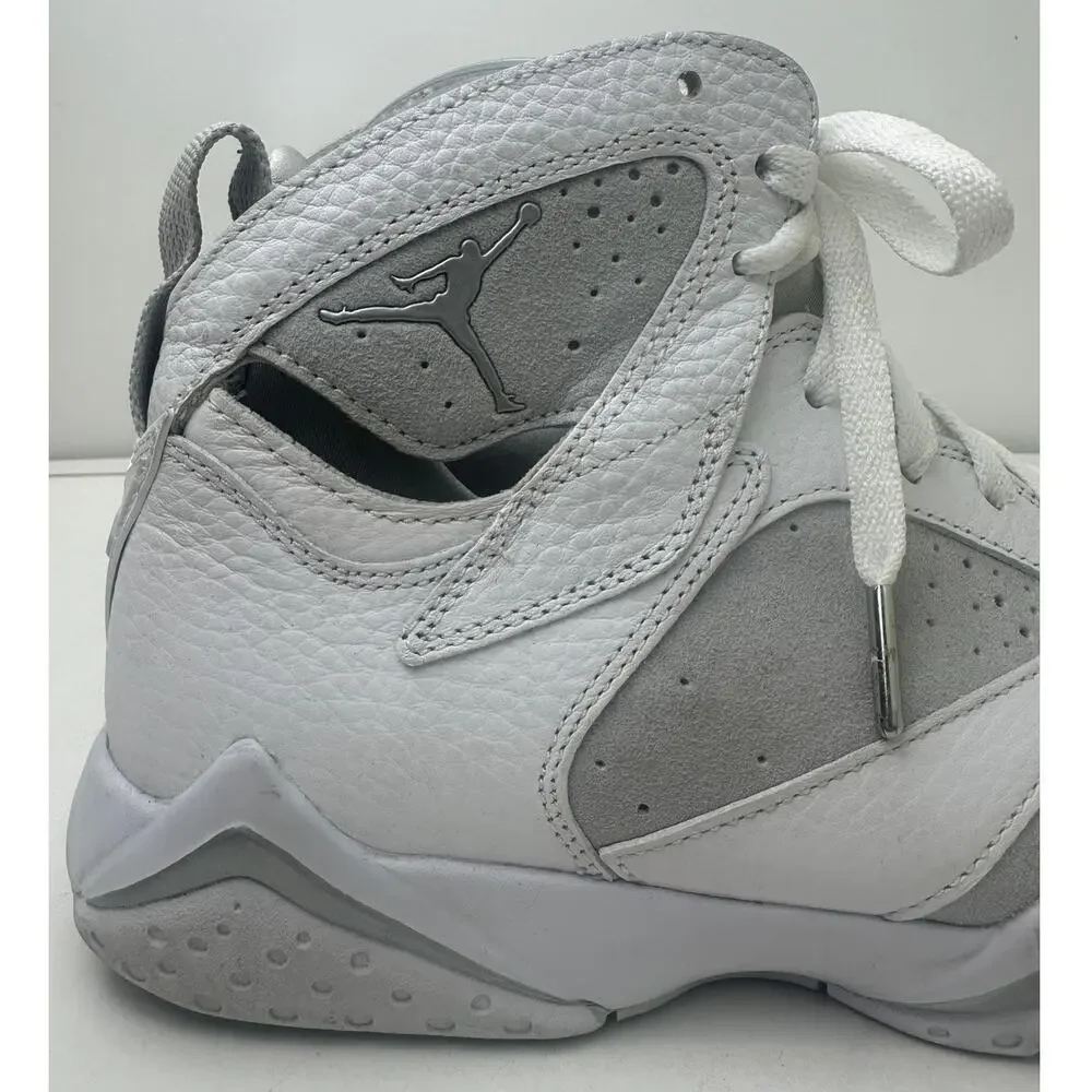 Air Jordan 7 Retro Pure Money Pure White/ Pure Platinum Sneakers Men's Sz 9